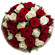 букет из красных и белых роз. Самара